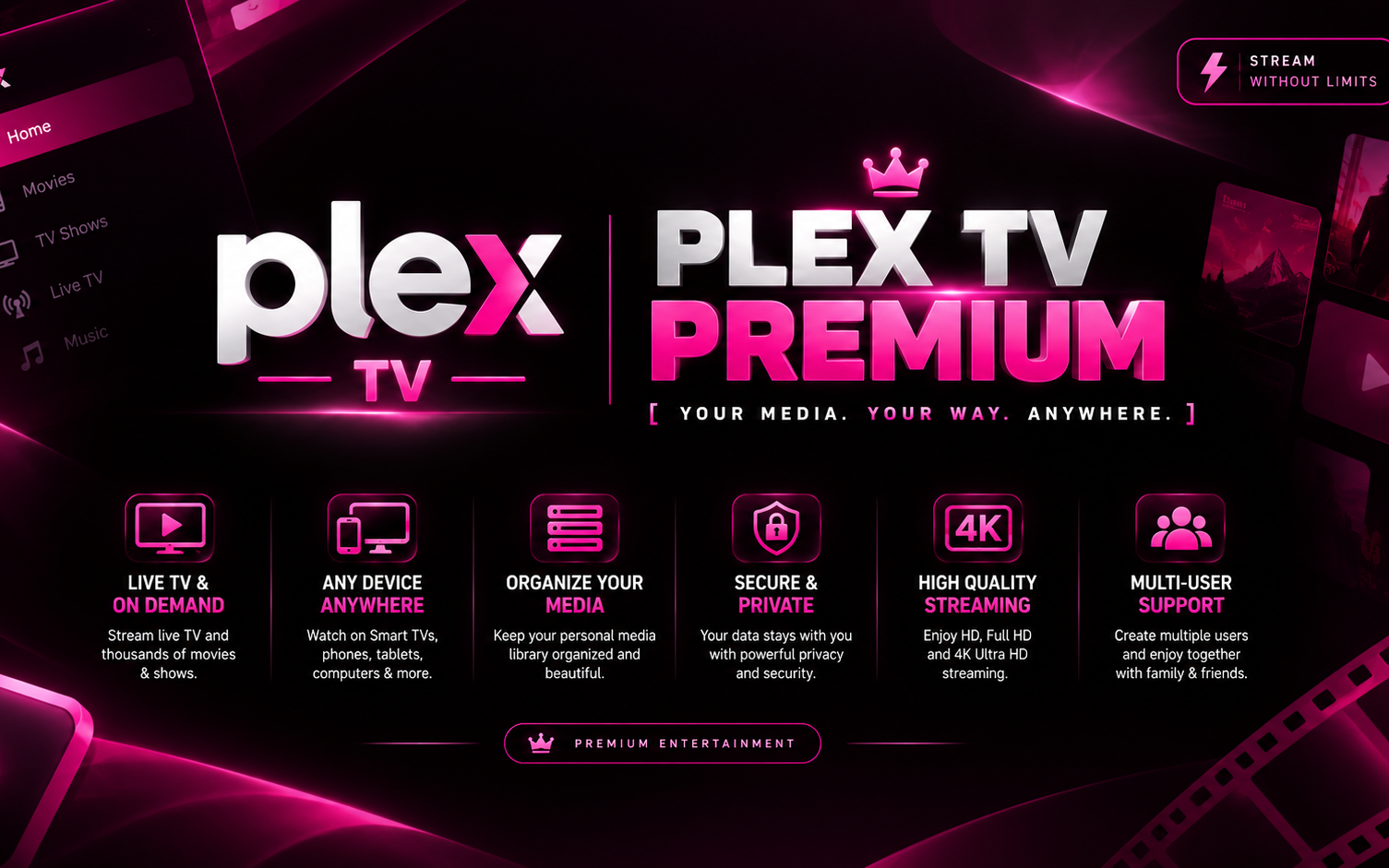 Plex TV Premium Accounts